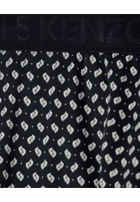 Kenzo - KENZO - Sportowe legginsy z logo. Kolor: czarny. Materiał: len, materiał. Wzór: aplikacja. Styl: sportowy
