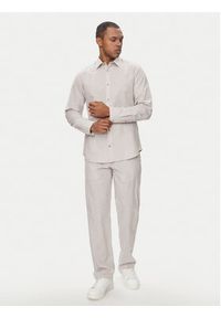 Jack & Jones - Jack&Jones Koszula Summer 12248384 Beżowy Comfort Fit. Kolor: beżowy. Materiał: bawełna