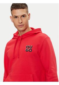 Hugo Bluza Dimonihood 50520159 Czerwony Regular Fit. Kolor: czerwony. Materiał: bawełna #4