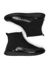 Remonte Botki D5983-03 Czarny. Kolor: czarny. Materiał: materiał #7