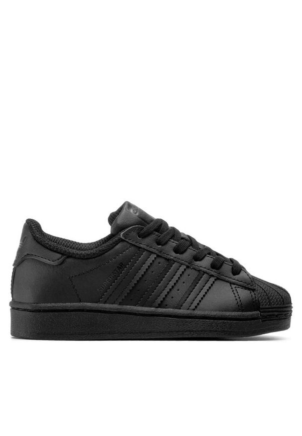 Adidas - adidas Sneakersy Superstar C FU7715 Czarny. Kolor: czarny. Materiał: skóra. Model: Adidas Superstar