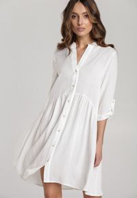 Renee - Biała Sukienka Brifer. Kolor: biały #1