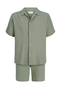 Jack & Jones Komplet koszula i szorty materiałowe Nantucket 12302220 Zielony Relaxed Fit. Kolor: zielony. Materiał: bawełna #2
