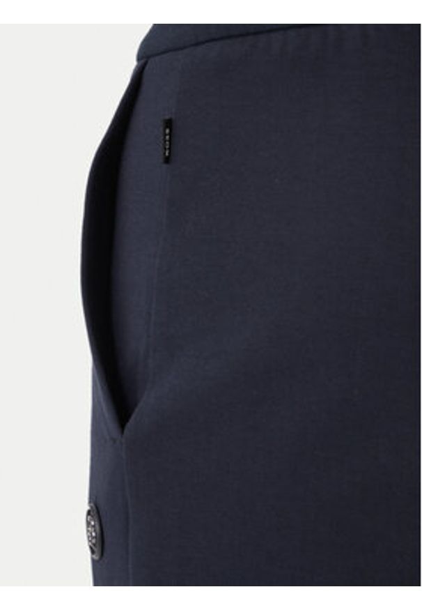 BOSS Spodnie dresowe 50555853 Granatowy Regular Fit. Kolor: niebieski. Materiał: bawełna