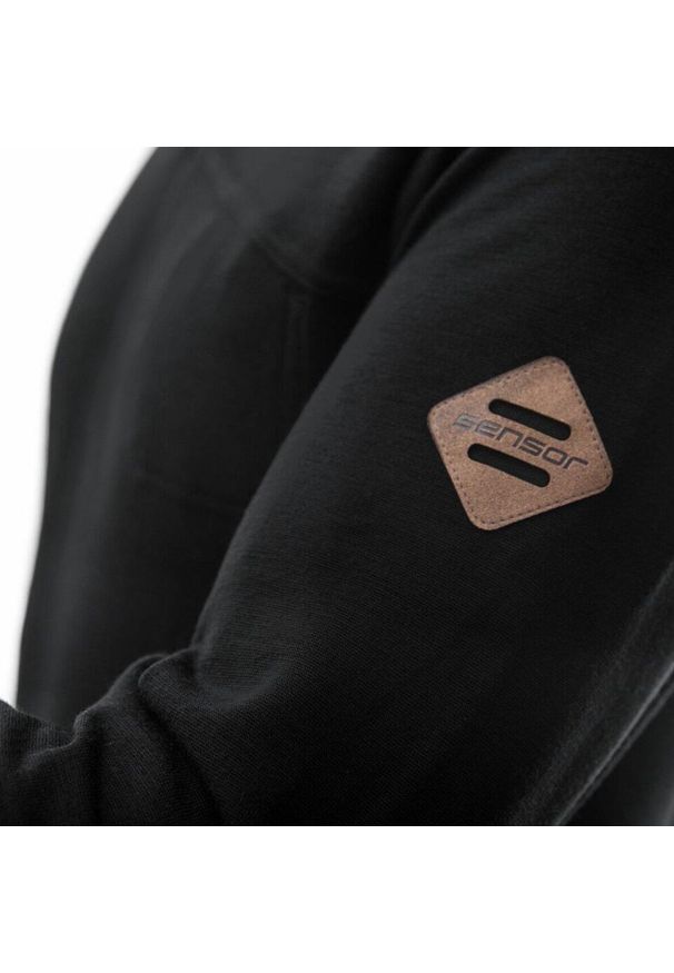 SENSOR - Męska koszulka Baselayer Merino Extreme z długim rękawem i zamkiem błyskawicznym. Kolor: czerwony. Materiał: dzianina, prążkowany, wełna. Długość rękawa: długi rękaw. Długość: długie