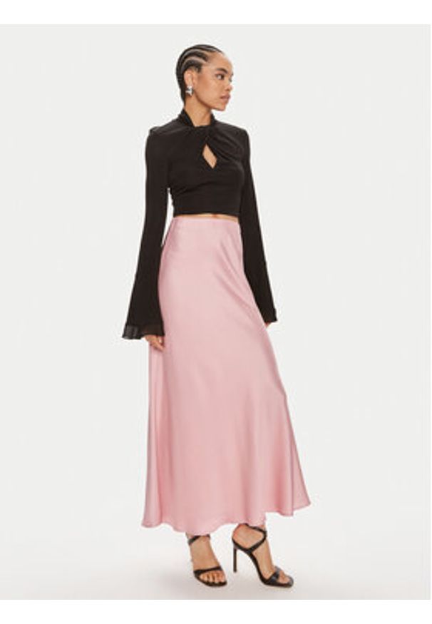 ViCOLO Spódnica maxi TB0342 Różowy Regular Fit. Kolor: różowy. Materiał: wiskoza
