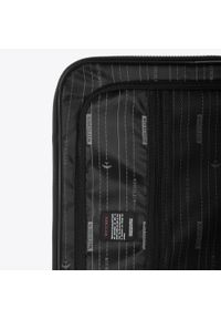 Wittchen - Średnia walizka z ABS-u z geometrycznym tłoczeniem czarna. Kolor: czarny. Materiał: poliester. Wzór: geometria #8