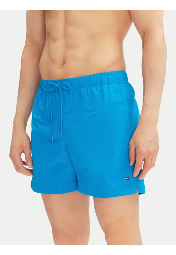 TOMMY HILFIGER - Tommy Hilfiger Szorty kąpielowe UM0UM02793 Niebieski Regular Fit. Kolor: niebieski. Materiał: syntetyk