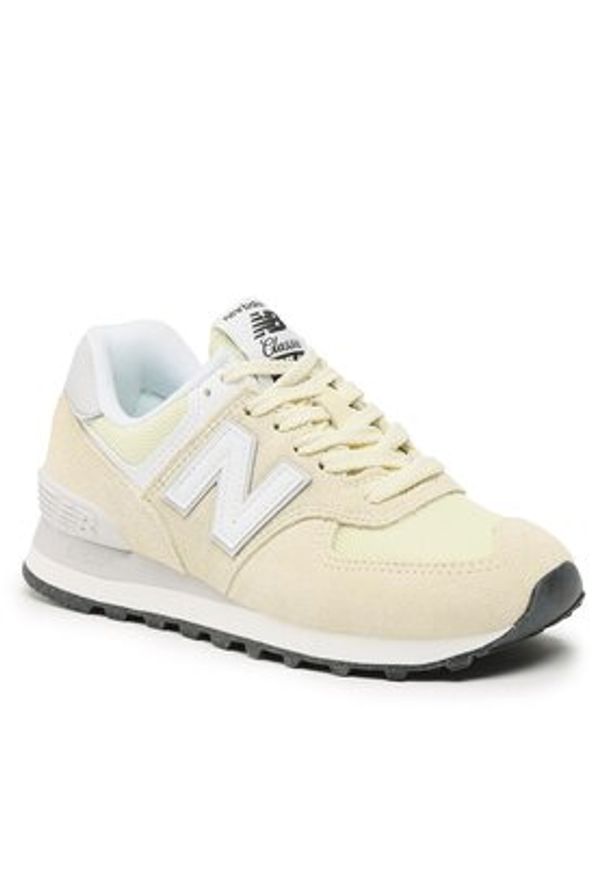 New Balance Sneakersy U574Y2W Żółty. Kolor: żółty. Materiał: zamsz, skóra. Model: New Balance 574