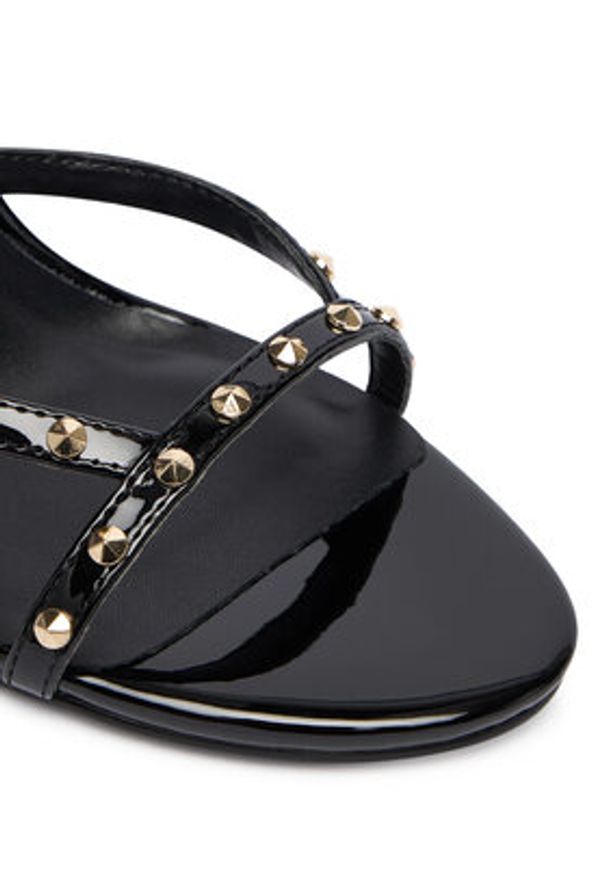 Just Cavalli Sandały 79RA3S20 ZSD52 Czarny. Kolor: czarny. Materiał: skóra