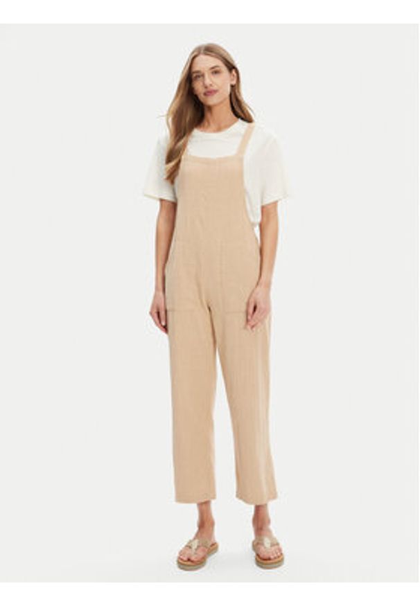 Billabong Ogrodniczki ABJWD00686 Beżowy Regular Fit. Kolor: beżowy. Materiał: bawełna