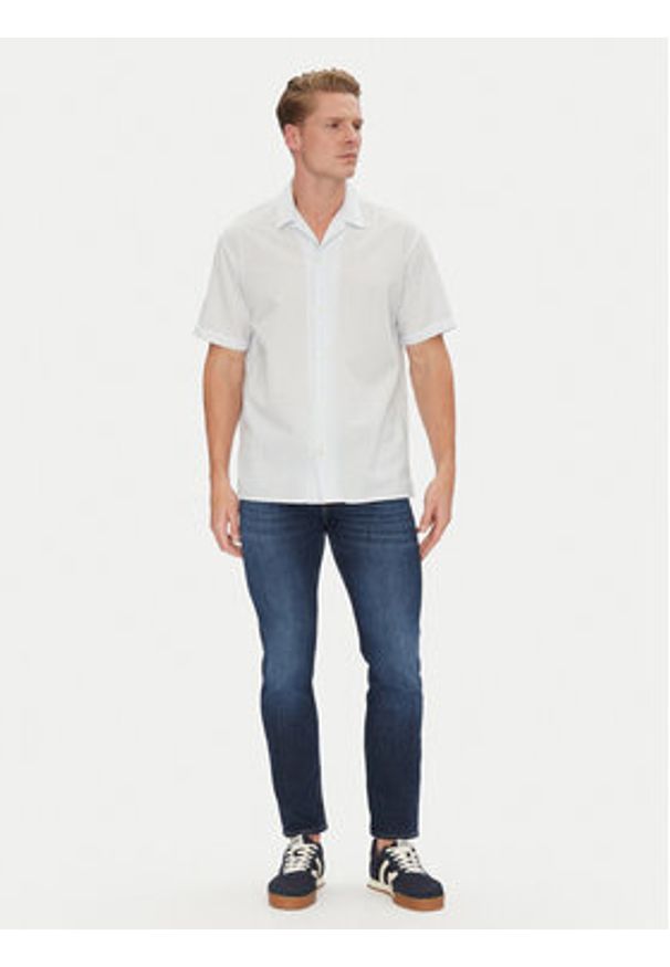 Jack & Jones Koszula Luke 12271099 Błękitny Relaxed Fit. Kolor: niebieski. Materiał: bawełna, syntetyk