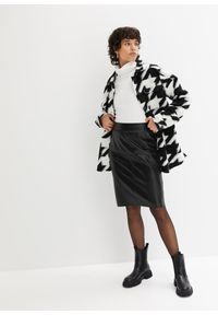 bonprix - Spódnica ołówkowa z imitacji skóry. Kolor: czarny. Materiał: skóra #2