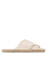 Jenny Fairy Espadryle HZF067-01 Beżowy. Kolor: beżowy. Materiał: materiał