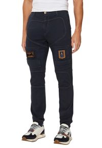 Aeronautica Militare - AERONAUTICA MILITARE Granatowe spodnie męskie Anti-G, Rozmiar XL. Kolor: niebieski. Materiał: jersey #3