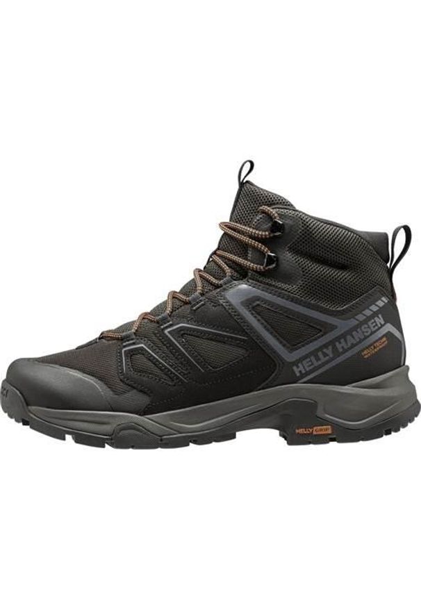 Buty trekkingowe męskie Helly Hansen Stalheim Ht. Wysokość cholewki: za kostkę. Zapięcie: sznurówki. Kolor: czarny, wielokolorowy. Materiał: tkanina, syntetyk, materiał. Szerokość cholewki: normalna. Sport: turystyka piesza