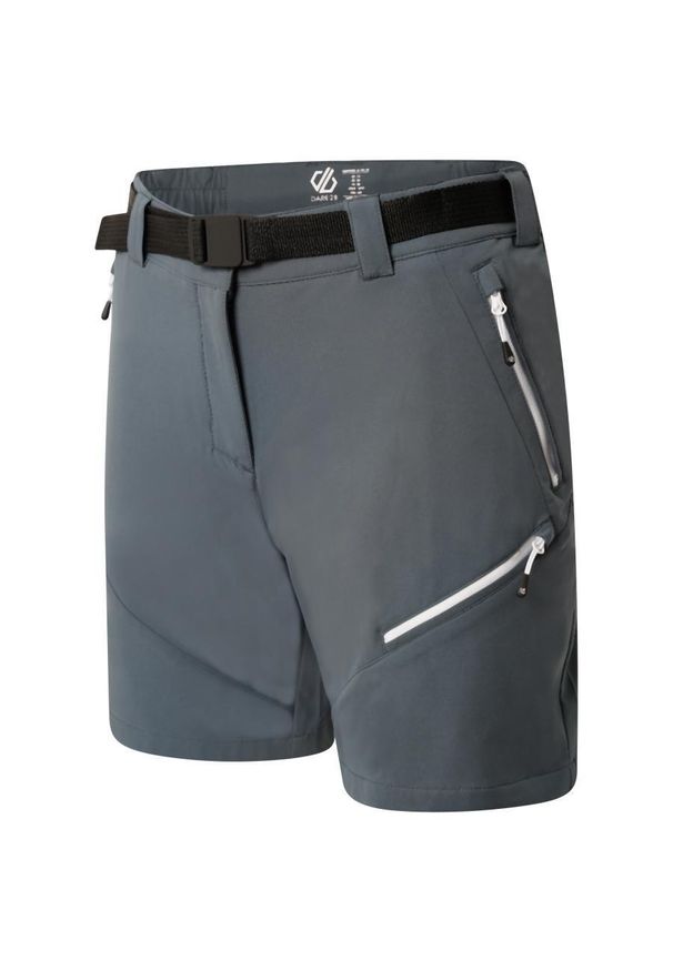 DARE 2B - Szorty damskie Melodic Pro. Kolor: szary, niebieski, wielokolorowy. Materiał: materiał. Długość: długie. Sport: turystyka piesza