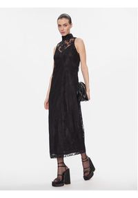 MAX&Co. Sukienka koktajlowa Lino Czarny Regular Fit. Kolor: czarny. Materiał: syntetyk. Styl: wizytowy #5