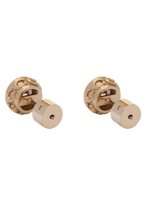 Coach Kolczyki Signature Stone Earrings 37423484GLD111 Złoty. Materiał: metalowe. Kolor: złoty