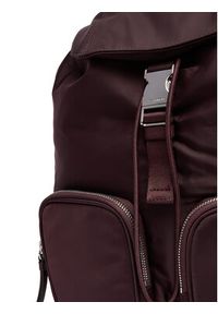 Calvin Klein Plecak Pocket Nylon Flap Backpack LV04F3133G Bordowy. Kolor: czerwony. Materiał: materiał #5