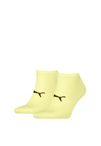 Skarpety Puma Sport Sneaker Light, 2 pary żółty. Kolor: żółty. Materiał: poliamid, poliester, elastan