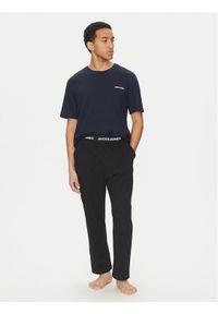 Jack & Jones Piżama Everest 12273633 Granatowy Standard Fit. Kolor: niebieski. Materiał: syntetyk, bawełna