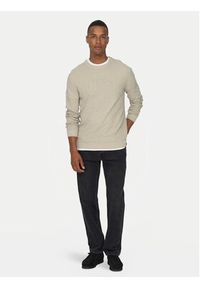 Only & Sons Sweter 22026559 Beżowy Regular Fit. Kolor: beżowy. Materiał: bawełna #3