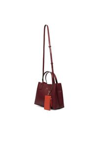 TOMMY HILFIGER - Tommy Hilfiger Torebka Th Icon Mini Satchel AW0AW18722 Brązowy. Kolor: brązowy. Materiał: skórzane #5