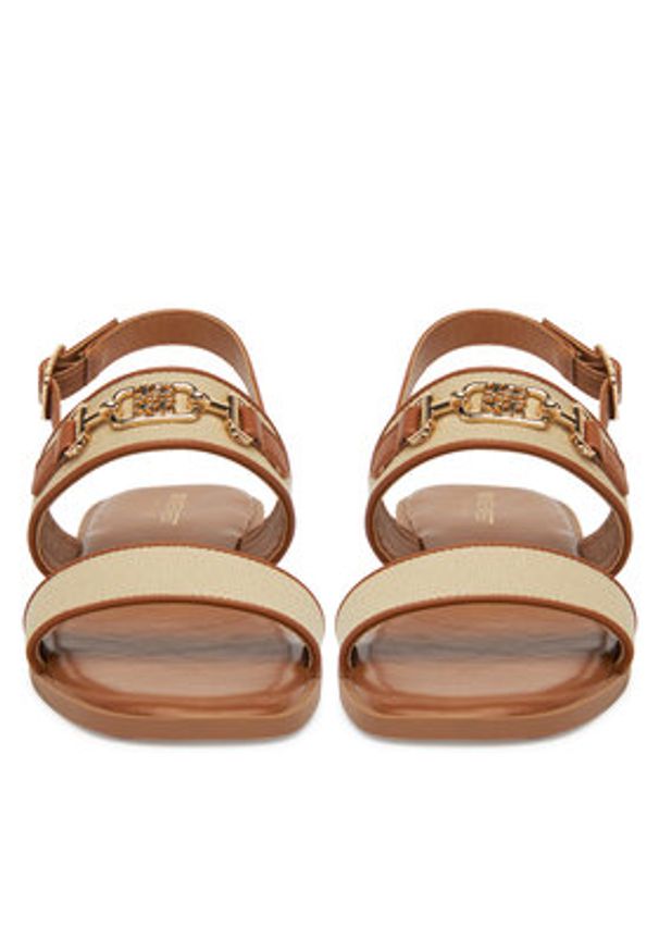 Nine West Sandały 678322-CCC Beżowy. Kolor: beżowy. Materiał: materiał