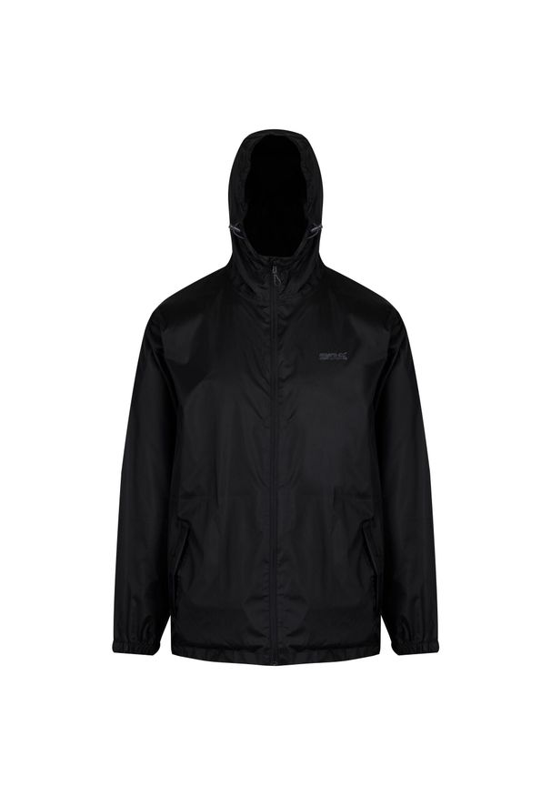 Regatta - Kurtka Kieszonkowa Wodoodporna Męska + Worek Pack It III. Kolor: czarny. Sport: turystyka piesza