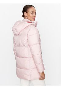 columbia - Columbia Kurtka puchowa Puffect™ Mid Hooded Jacket Różowy Regular Fit. Kolor: różowy. Materiał: syntetyk