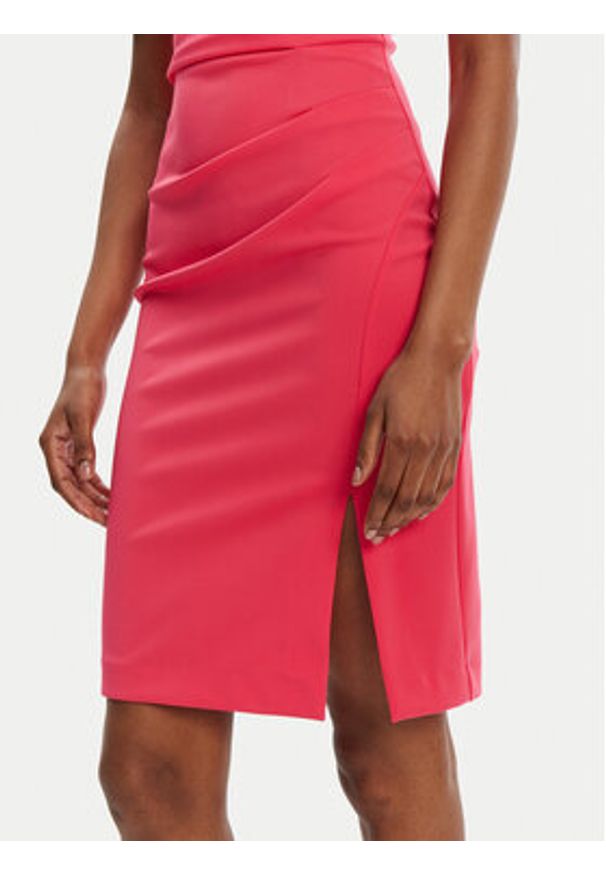 Rinascimento Sukienka koktajlowa CFC0122560003 Różowy Regular Fit. Kolor: różowy. Materiał: syntetyk. Styl: wizytowy