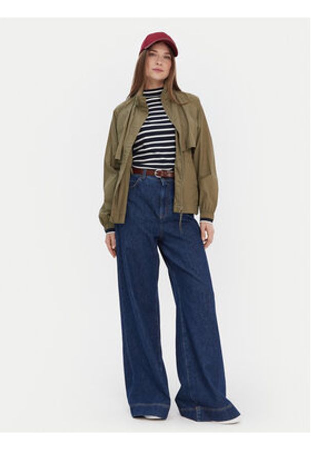 TOMMY HILFIGER - Tommy Hilfiger Wiatrówka WW0WW46444 Khaki Relaxed Fit. Kolor: brązowy. Materiał: syntetyk