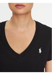 Polo Ralph Lauren T-Shirt 211902403003 Czarny Regular Fit. Typ kołnierza: polo. Kolor: czarny. Materiał: bawełna #6
