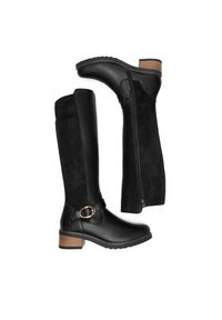 Remonte Kozaki D1A73-01 Czarny. Kolor: czarny. Materiał: skóra #5