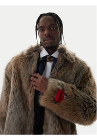 Hugo - HUGO Futro Bryan2541 50546592 Brązowy Relaxed Fit. Kolor: brązowy. Materiał: syntetyk #9