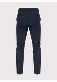 Pako Lorente - PAKO LORENTE – Granatowe spodnie męskie w kant. Kolor: niebieski. Materiał: wełna. Styl: elegancki, klasyczny #3
