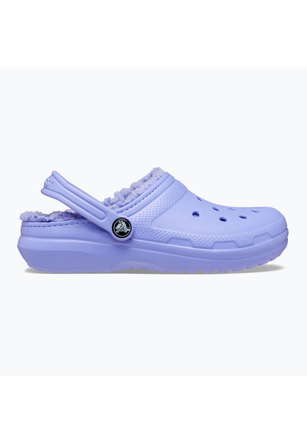 Klapki dziecięce Crocs Classic Lined. Kolor: fioletowy