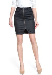 Lee - SPÓDNICA JEANSOWA LEE HIGH WAIST ZIP SKIRT COATED LEOLA L38DDPAH 112108142. Stan: podwyższony. Materiał: jeans. Długość: długie