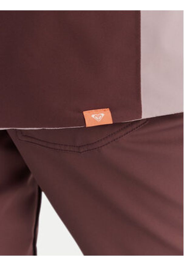 Roxy Kurtka narciarska Stormdash ERJTJ03520 Bordowy Tailored Fit. Kolor: czerwony. Materiał: syntetyk. Sport: narciarstwo