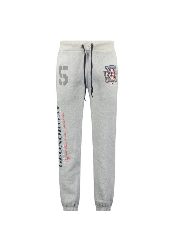 Spodnie dresowe Geographical Norway MUBBER EO-PR BLENDED GREY MEN 100 B67. Kolor: szary. Materiał: dresówka. Sezon: lato. Sport: turystyka piesza