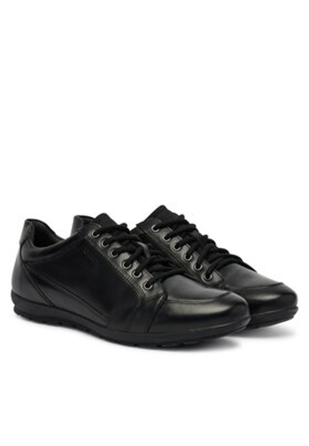 Geox Sneakersy U Symbol D U34A5D 00043 C9999 Czarny. Kolor: czarny. Materiał: skóra