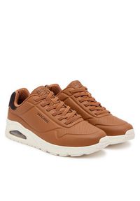 skechers - Skechers Sneakersy 183920/CSNT Brązowy. Kolor: brązowy. Materiał: skóra #3