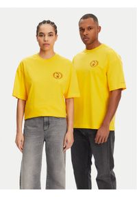 Puma T-Shirt Unisex Harry Potter 630092 Żółty Oversize. Kolor: żółty. Materiał: bawełna