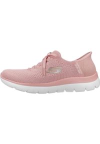 skechers - Adidasy Skechers Summits-new Daily, Kobiety. Kolor: różowy. Materiał: tkanina