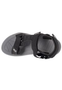 Sandały Jack Wolfskin Wave Breaker Sandal M 4052011-6000 czarne. Zapięcie: rzepy. Kolor: czarny. Materiał: tkanina, syntetyk, guma #2