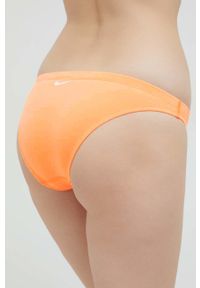 Nike dwuczęściowy strój kąpielowy Essential kolor pomarańczowy lekko usztywniona miseczka. Kolor: pomarańczowy. Materiał: skóra, materiał, włókno #3