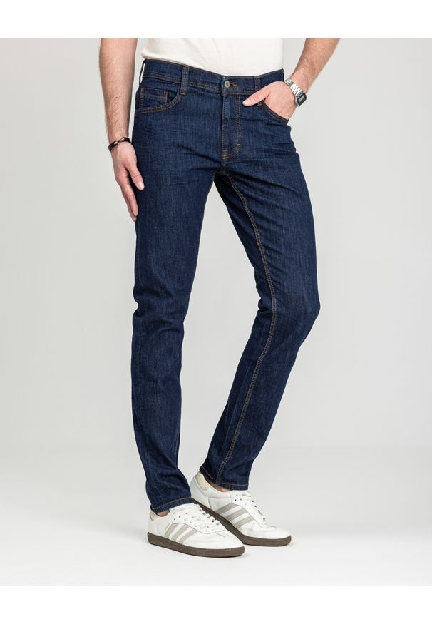 Męskie Spodnie Jeansowe Mustang Style Oregon Tapered Denim Blue 1018014 5000 901