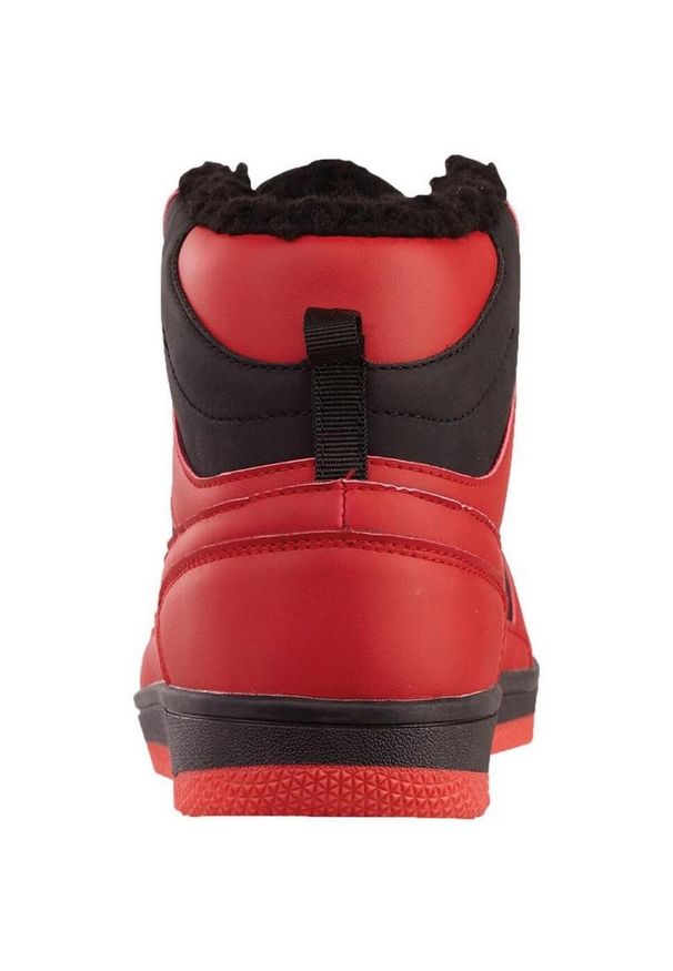 Kappa - Wysokie Buty Treningowe Unisex Dla Dorosłych Z Podszewką Ze Sztucznego Futra. Okazja: na spacer. Kolor: czerwony, czarny, wielokolorowy. Materiał: futro. Sport: turystyka piesza