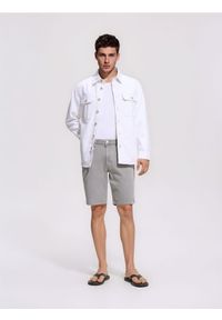 Reserved - Jeansowe szorty straight - zielony. Kolor: zielony. Materiał: jeans #1